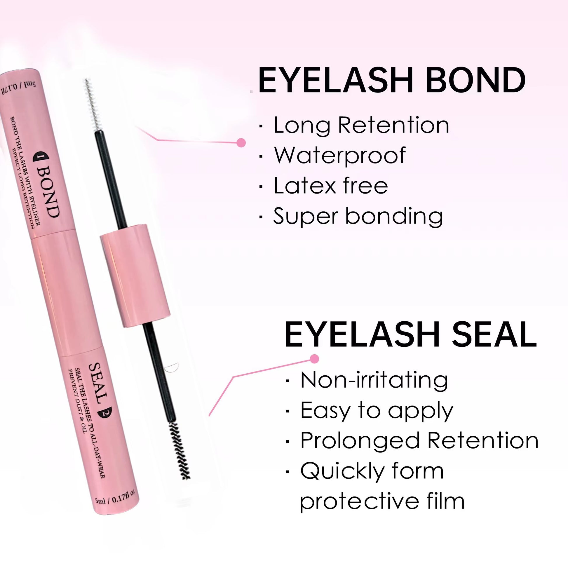 DIY Lashes Extension Kit Eyelashes 200 PCS Clusters Lash Bond and Seal Makeup Tools for Gluing Lashes Gluing Glue Accessories