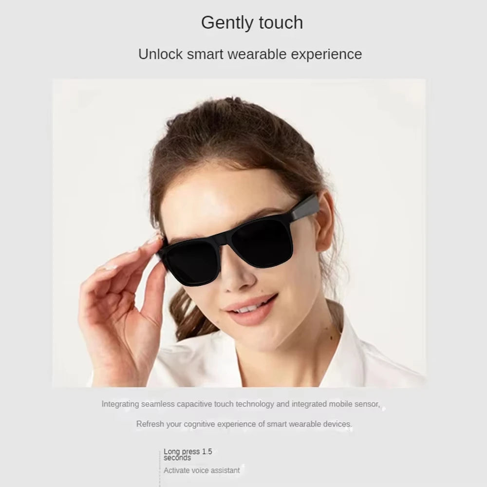 AI Smart Glasses 8K Remote Control Touch Photo Camera Recording Translator Voice Assistant Music Wireless Bluetooth Sunglasses