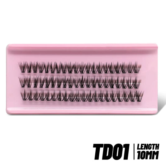 GROINNEYA Eyelashes 3 Style Mixed Fluffy Lash Clusters 8-16Mm Eyelashes Exctensions Natural Wispy Clusters Lashes Makeup