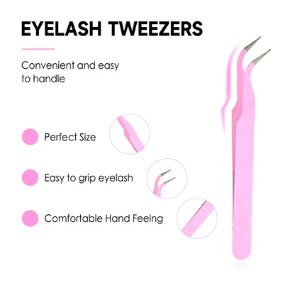 DIY Lashes Extension Kit Eyelashes 200 PCS Clusters Lash Bond and Seal Makeup Tools for Gluing Lashes Gluing Glue Accessories